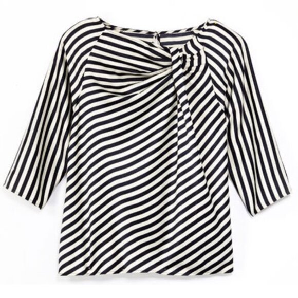 The Limited Navy and Cream unique front top szXS - Picture 1 of 11